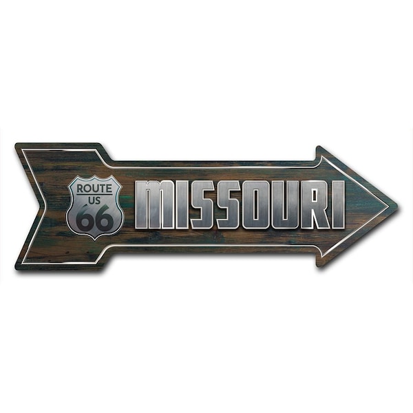 Signmission Missouri 66 Arrow Decal Funny Home Decor 24in Wide D-A-8-999739 - main